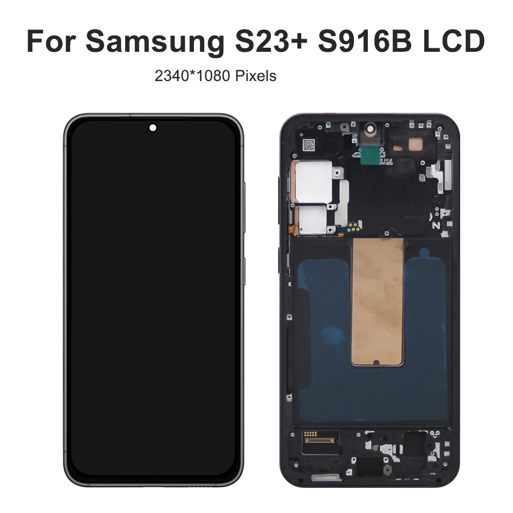 S23 Plus For Samsung For AMOLED S23+ S916B S916U S916W S916N S916 LCD Display Touch Screen Digitizer Assembly Replacement