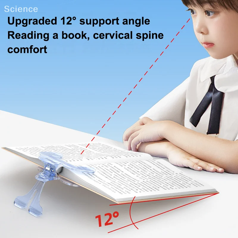 

Transparent Book Holder Desktop Reading Stand Fixed Book Holder Note Holder Anti Page Turning Holder Student Learning Tools