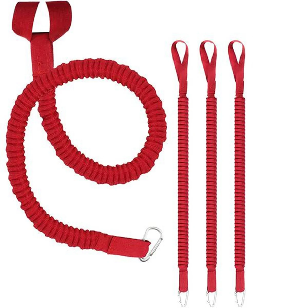 

4 Pieces Kayak Paddle Leash Kayak Rod Leash Stretchable Coiled Lanyard Leash Kayak Accessories for Kayak