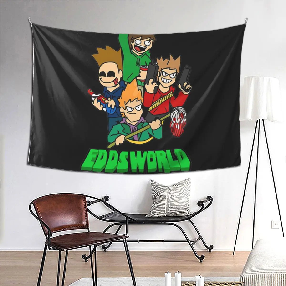 

Гобелен Eddsworld, художественный настенный эстетический домашний декор, гобелены для гостиной, спальни, общежития, комнаты