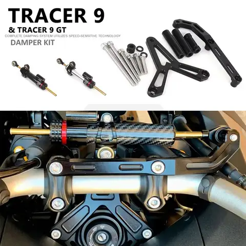 YAMAHA TRACER 9 TRACER9 Tracer 9 Tracer 9 GT 2021 2022 2023 용 새로운 오토바이 스티어링 댐퍼 안정기 및 브래킷 마운트 키트 YAMAHA TRACER 9 TRACER9 Tracer 9 Tracer 9 GT 2021 2022 2023 용 새로운 오토바이 스티어링 댐퍼 안정기 및 브래킷 마운트 키트