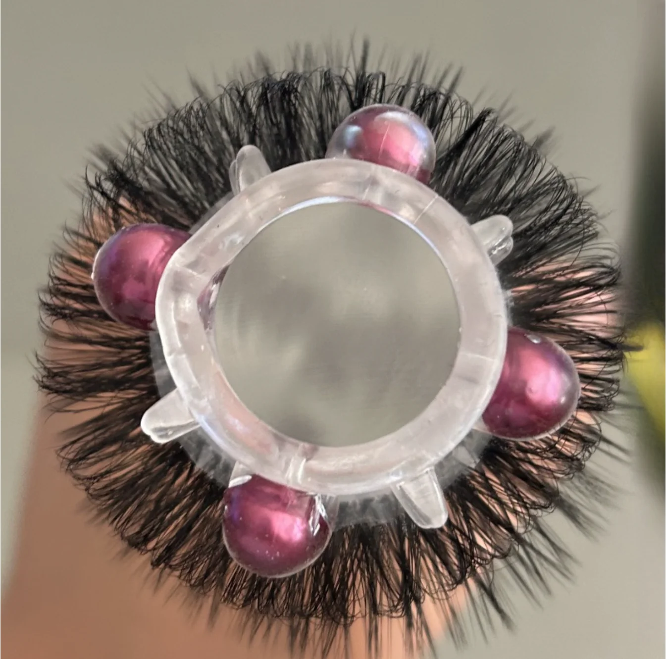 Drei schicht iger Silikon ring aus Schaf auge, Benzins chloss, Spaß ring mit Legion auge, Quasten ring, männlicher Penis ring, weibliches Orgasmus artefakt 18