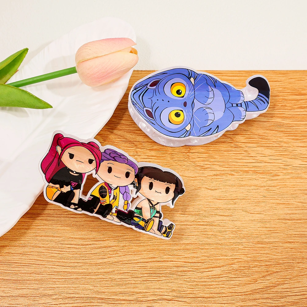 1 قطعة/9 قطعة K-POP مجموعة فتاة لطيفة مخالب شعر ومخالب شعر النمر اللطيفة ، مخالب شعر إكسسوار شعر متعددة الوظائف #5