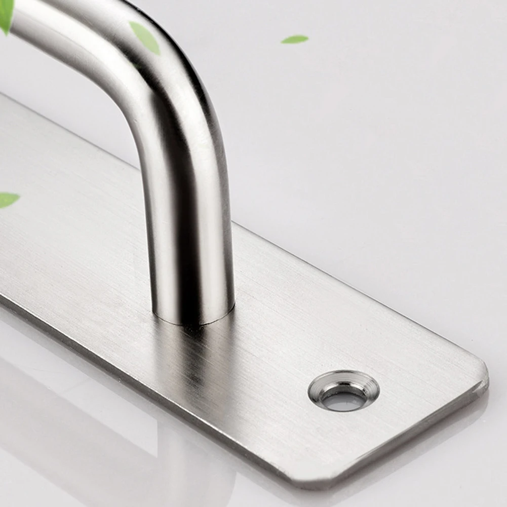 1pcs 200mm Furniture Handle Door Handle With Screws Stainless Steel Punched Door Handle For Dressers Kitchen Cabinets