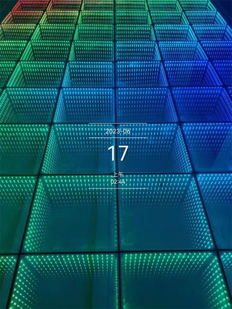 Уличный RGB танцпол со светодиодной подсветкой, 20 шт., IP65, зеркальный 3D танцпол для сцены, свадьбы