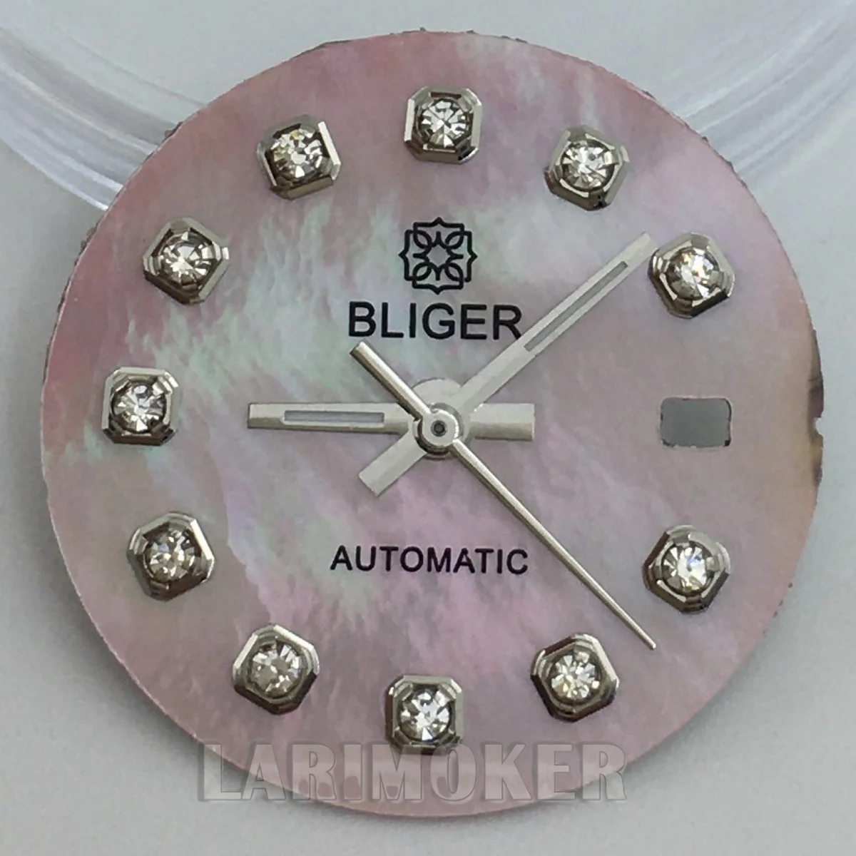 قرص 20.5 ملم بصدفة لؤلؤية قرص متعدد الألوان ذهبي وفضي وذهبي وردي وماس مؤشر مناسب لساعات المعصم النسائية لحركة NH05