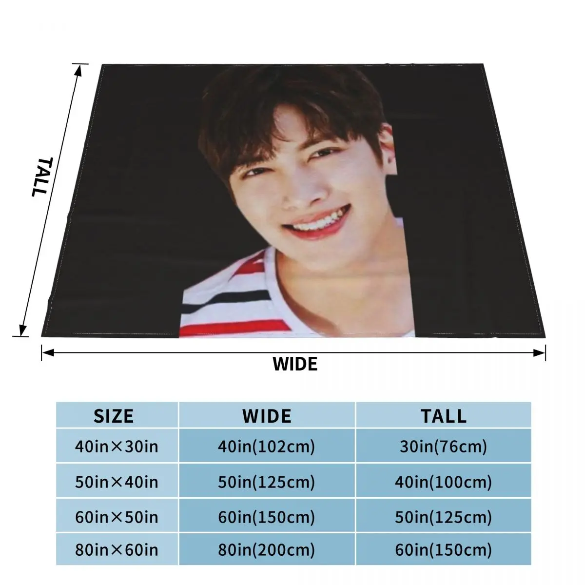 Ji chang wook Throw Blanket Single Blanket Vintage Blanket Retro Blankets anime blanket