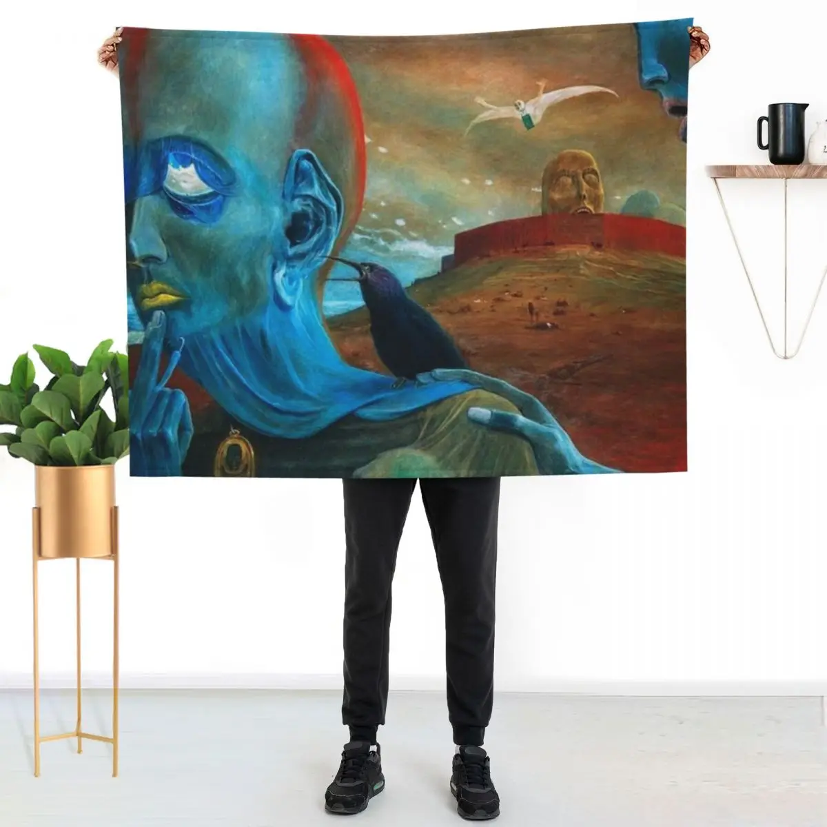 

Zdzislaw Beksinski Throw Blanket Soft Warm Blanket Gift for Grandparents