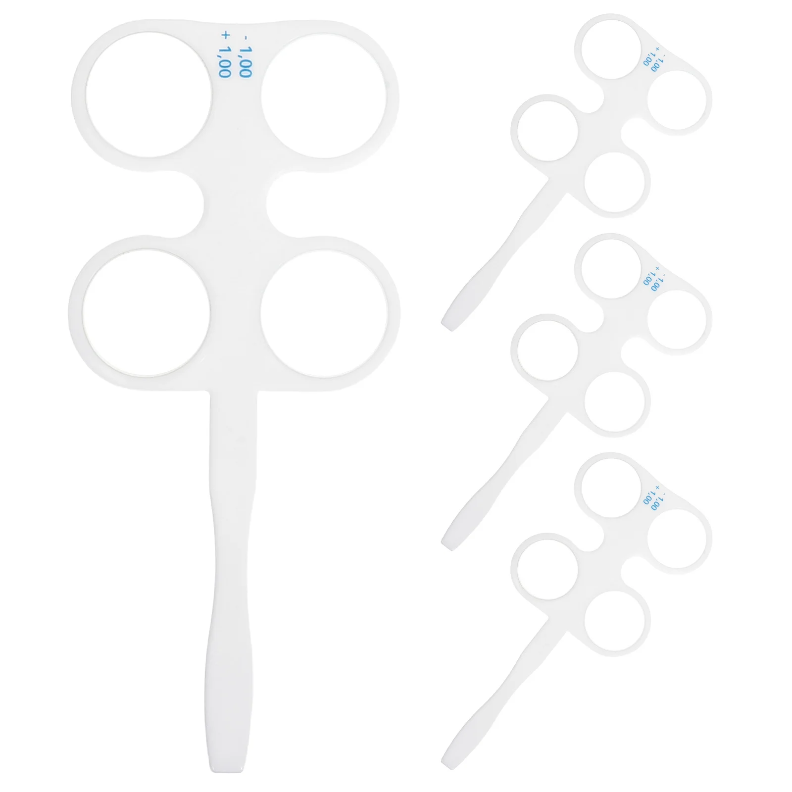 

4Pcs Optical Flipper Lens Set 50 100 150 200 Degrees Amblyopia Training Eye Exercise Optical Flipper