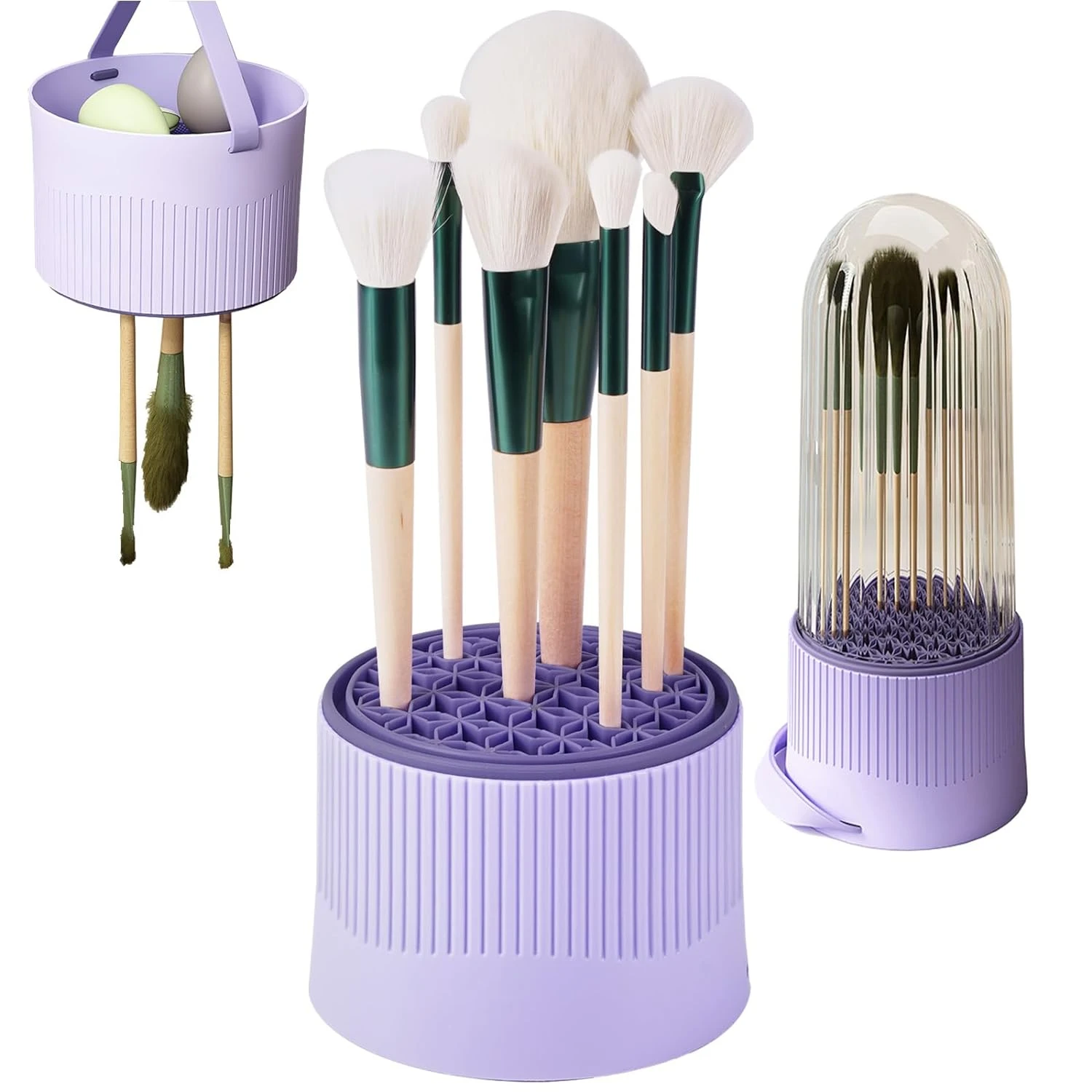 Enhance Your Cleaning Experience with This Professional, Efficient Dual-Sided Silicone Makeup Brush Cleaner - Thorough 3 in 1 Cl