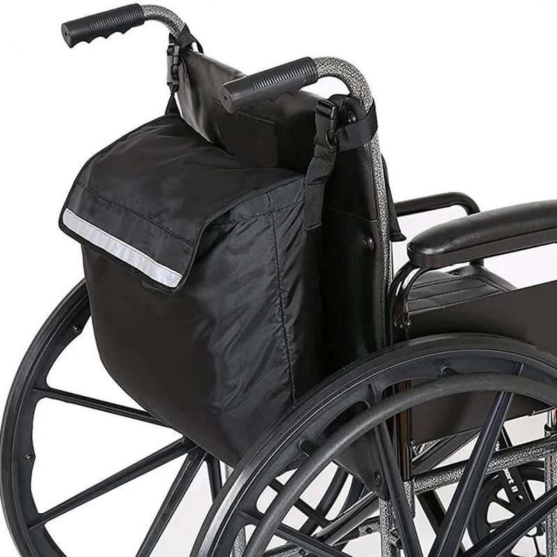 Rollstuhl-Aufbewahrungstasche, Handschiebe-Tasche für elektrische Rollstühle, große Kapazität, Aufbewahrungstasche für die Rückseite des Rollstuhls, hängende Aufbewahrungstasche