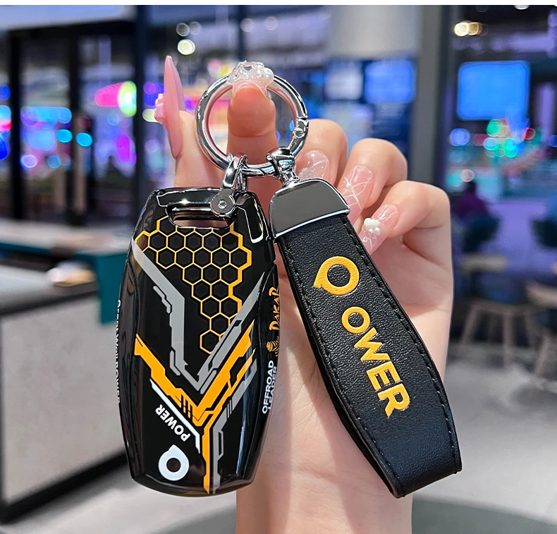 

FOr Great Wall Pao Poer Key Cover Key chain Dedicated Protective Case Commercial Off-Road Edition Pickup Trucks Custom Accessory