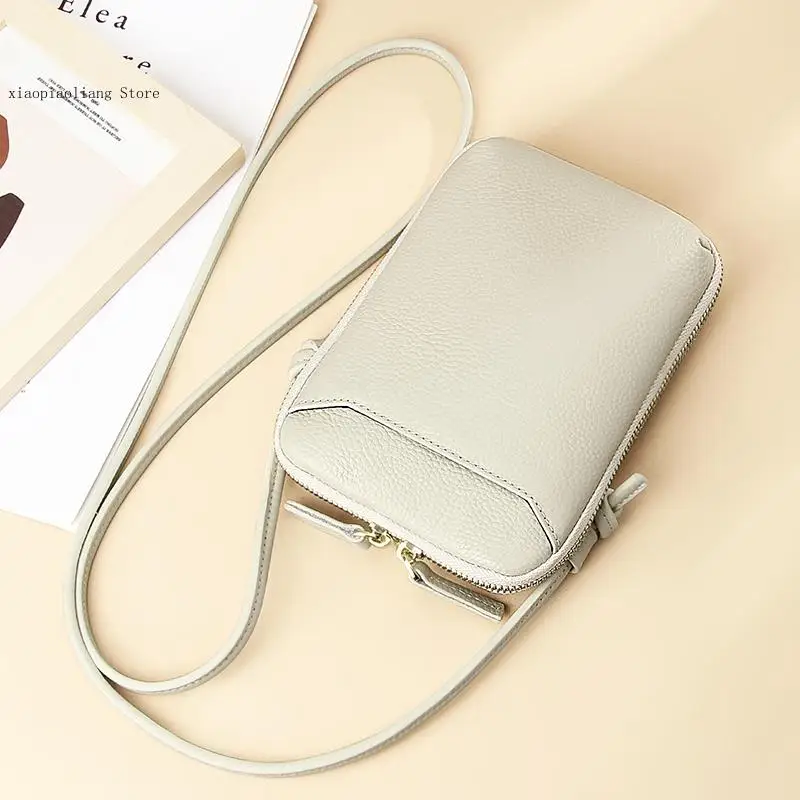 Small Crossbody Bag Women\'s Soft Leather Mobile Phone Pocket Wallet Casual Simple Handbag