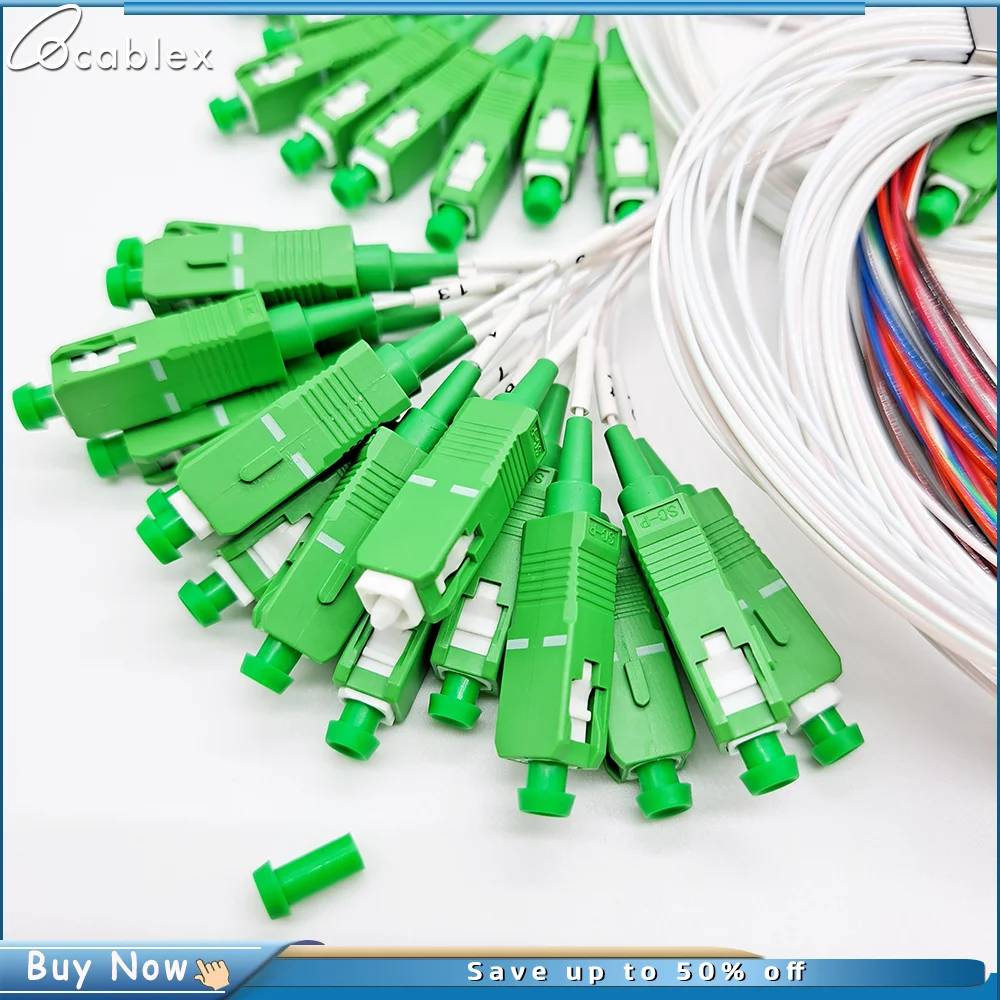 

Free Shipping 30PCS/Lot 1X16 PLC SC/APC SM 0.9mm High Quality 1m FTTH Fiber Optic Splitter SC APC