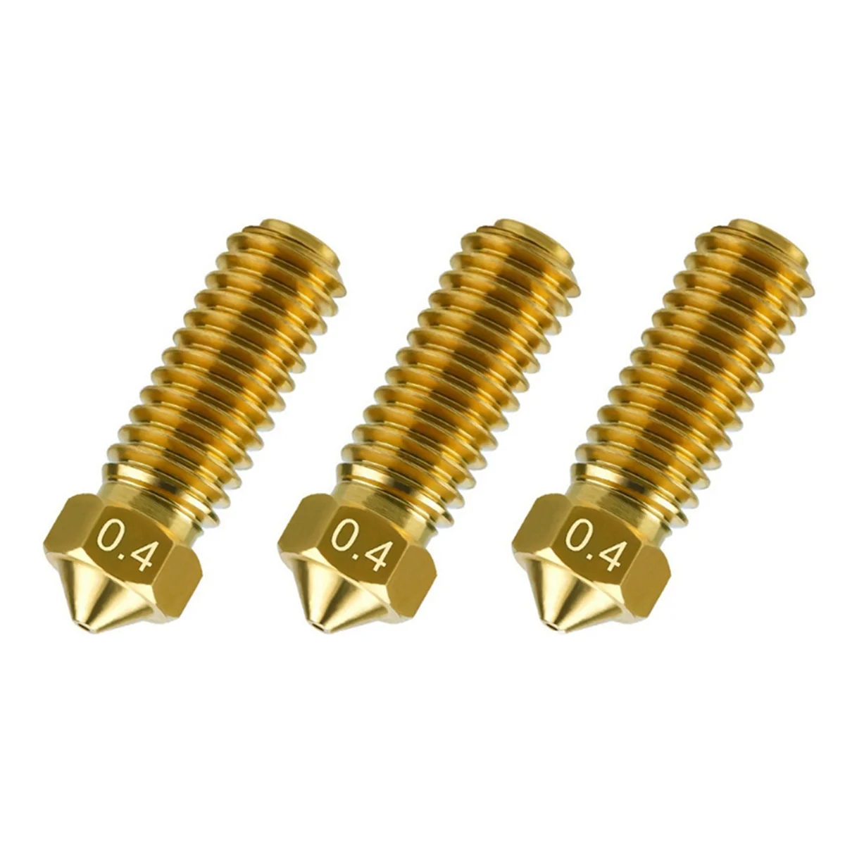 10PCS Brass Nozzles for Anycubic Kobra 3, 3D Printer Parts 0.4mm High Speed Nozzles Kit for Kobra 3, Kobra 3 Combo