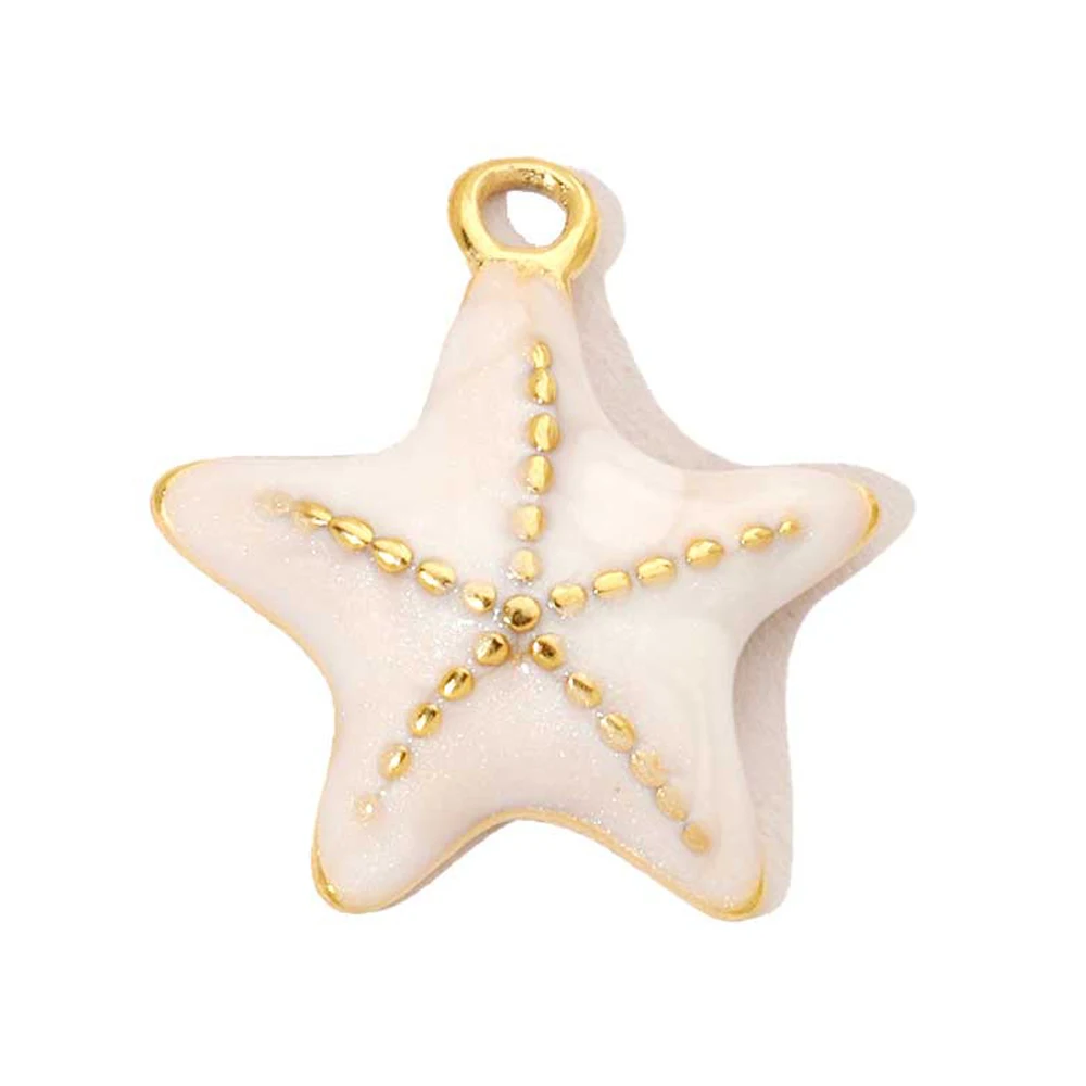

3pcs/lot Ocean Theme Stainless Steel Starfish Shell DIY Earring Charm Women Coral Plam Tree Necklace Pendant Jewelry Wholesale