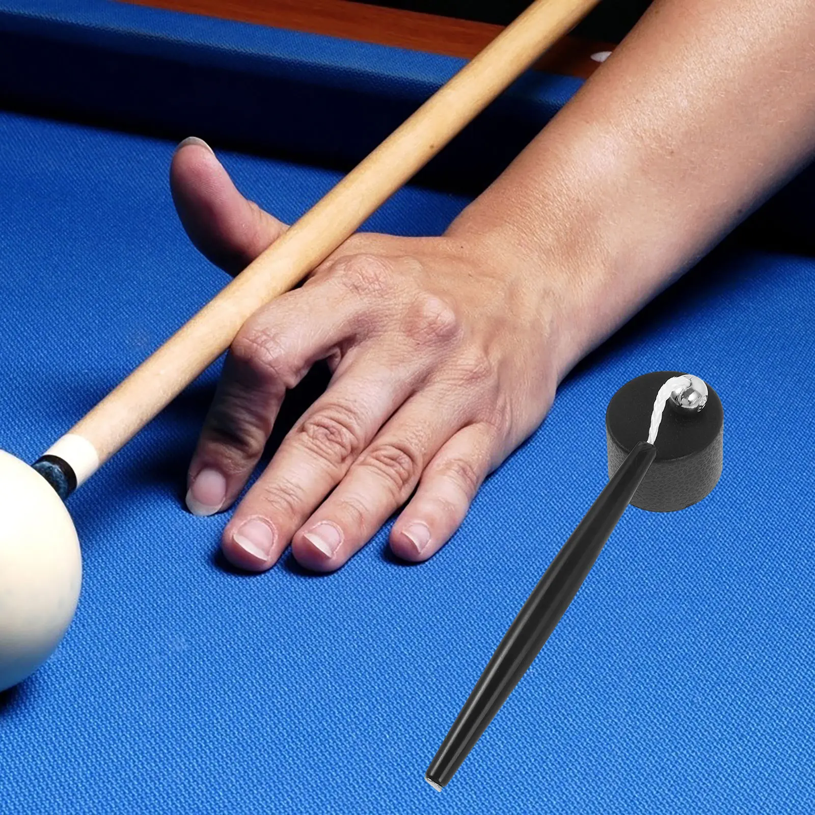 Chocolate Hat Snooker Chalk Pouch Billiard Holder Clip Round Shaped Pool for Billiards