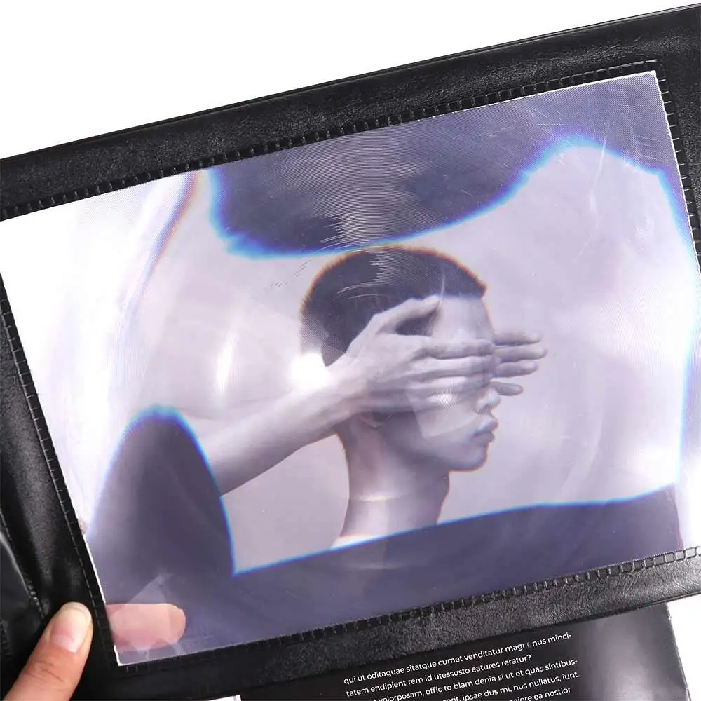 A4 Lenses Large Sheet Magnifier Handheld 3X Magnifying Glass Easy To Use Portable Loupe Science Tool Reading Newspaper