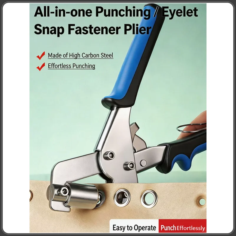 

Grommet Pliers Kit 6mm 10.5mm Handheld Hole Punch Pliers Manual Eyelet Tool Metal Grommet Press Machine For Leather Canvas Diy