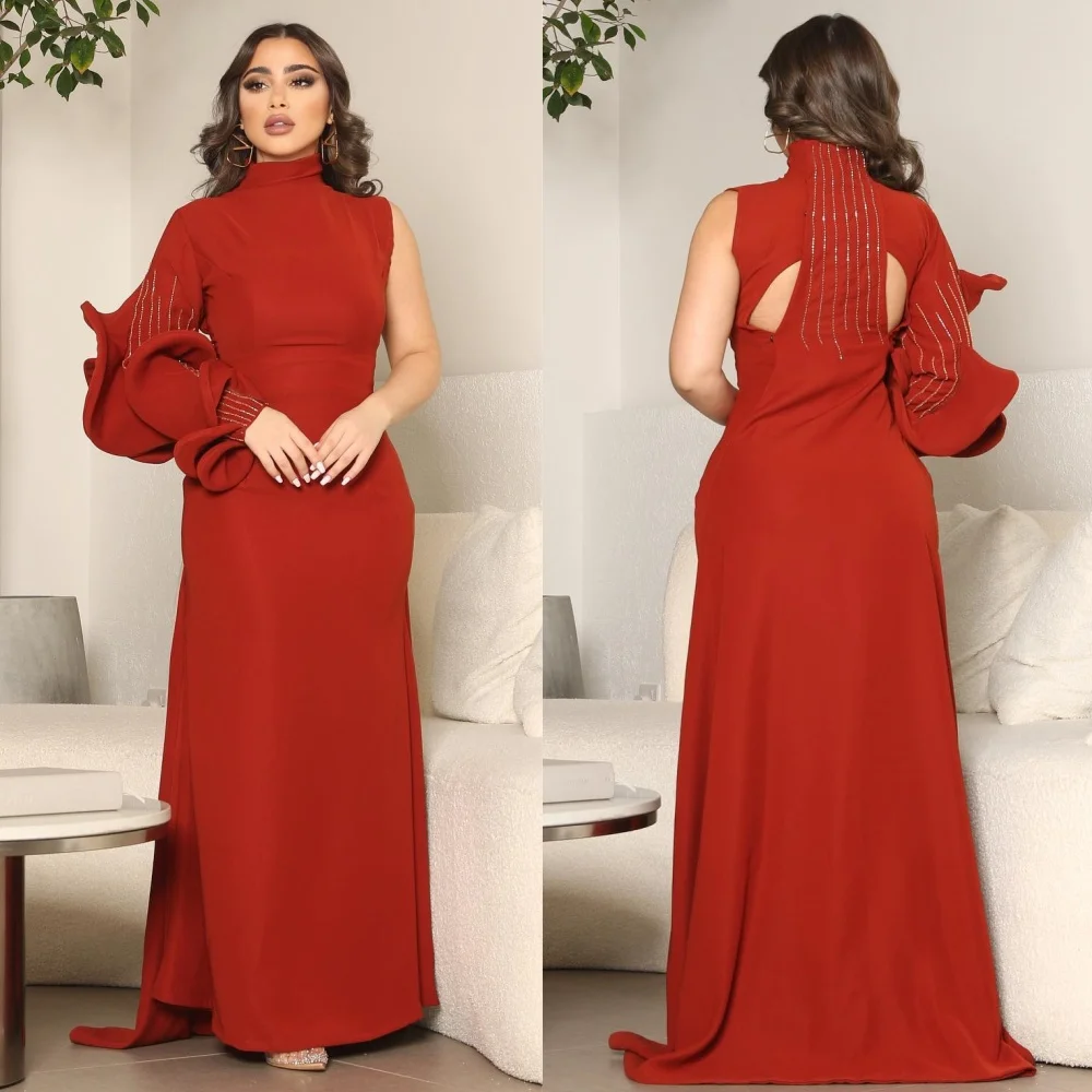 

Jiayigong Jersey Beading Celebrity Sheath Bespoke Occasion Gown Midi es Saudi Arabia