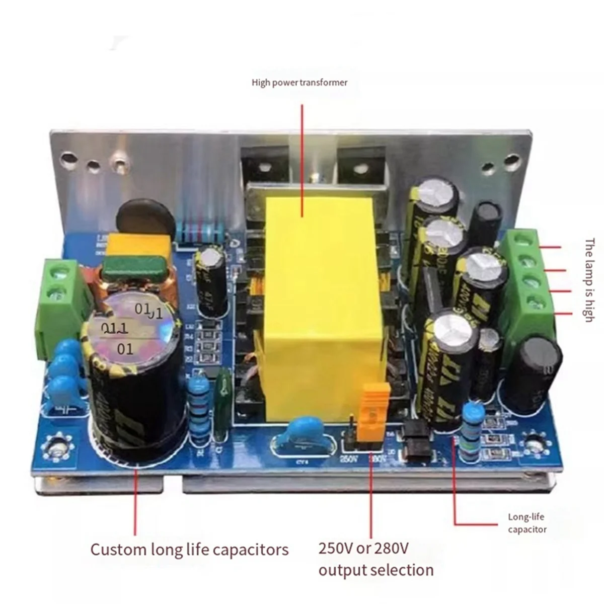 Tube Preamp Switch Power Supply Valve Amplifier Transformer High Power Low Ripple with Shield Cover