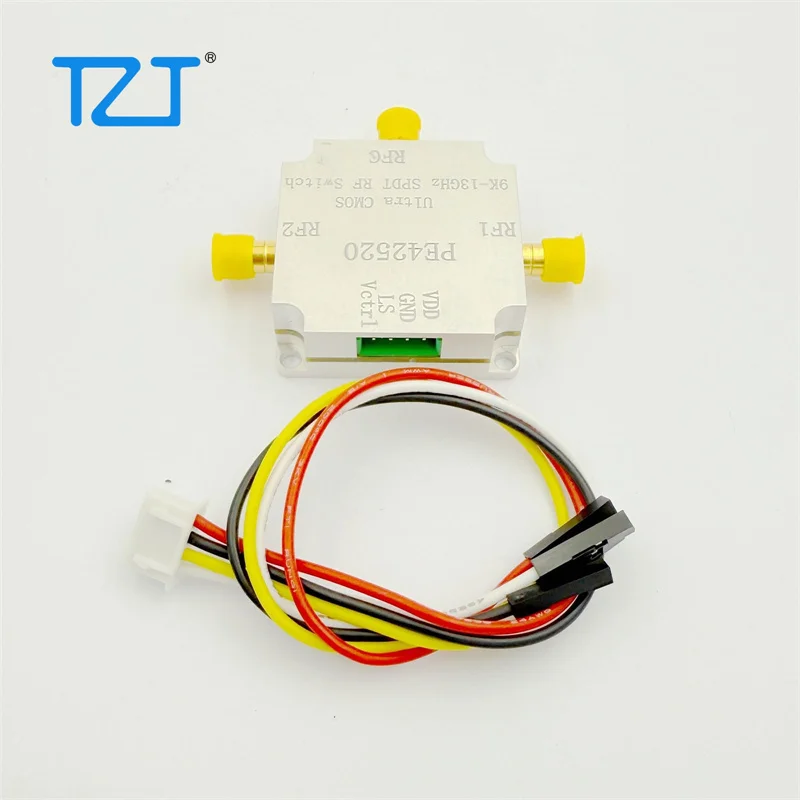 TZT PE42520 9KHz-13GHz RF Single-pole Double-throw Switch Non-reflective SPDT Switch X-Band Switch with SMA Female Connector