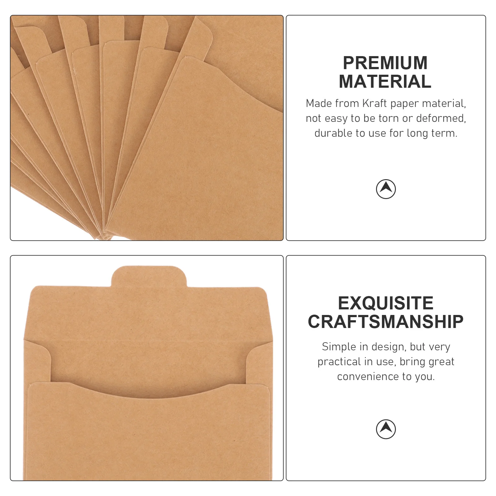 

50Pcs Cd Bags Kraft Paper Durable Cd Sleeves Dvd Storage Envelopes Organizers for Home Office School Dvd Sleeves