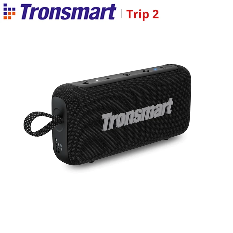 مكبر صوت Tronsmart Trip 2 سماعات بلوتوث لاسلكية مع جهير محسن، مقاوم للماء IPX7، وقت تشغيل 20 ساعة، للتخييم، في الهواء الطلق