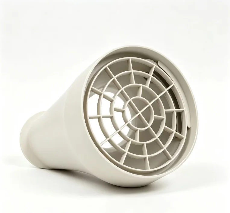 150mm Flat Nozzle Connector With Mesh Net For Mobile Air Conditioner-Rodent-Proof Detachable Round To Flat Fitting ABS Material