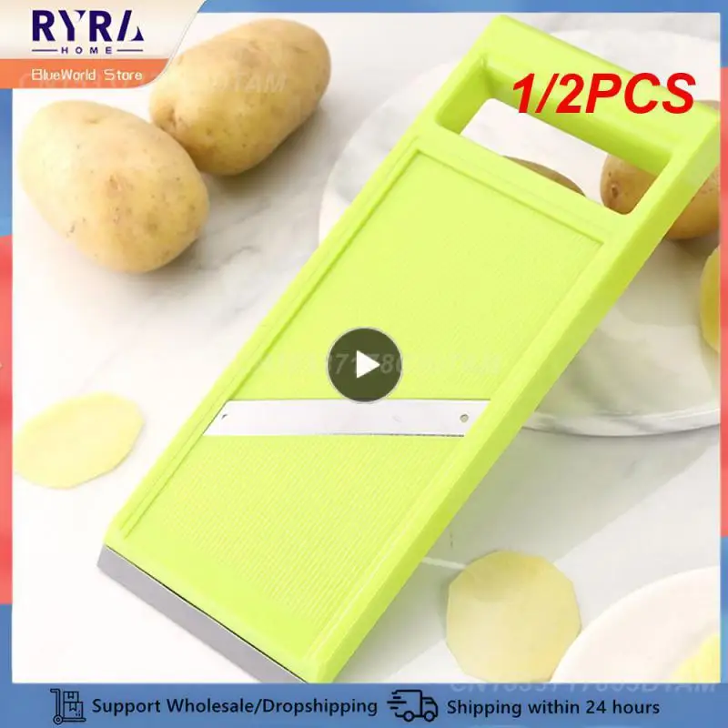 1/2PCS Creative Home Kitchen Slicer Non-slip Energy-saving Fruits And Vegetables Slicer Small And Portable Easy To Use Kitchen