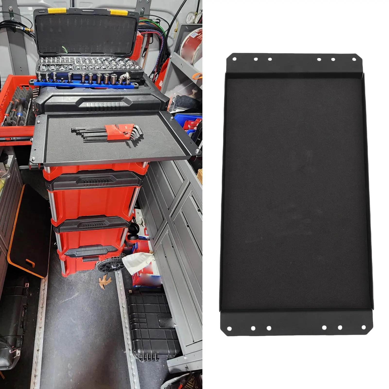 

Ящик для инструментов Складной боковой столик Ящик для инструментов Магнитный лоток для инструментов 325 мм x 195 мм Поднос с резиновым покрытием Компактный металлический каркас для ремонта автомобилей