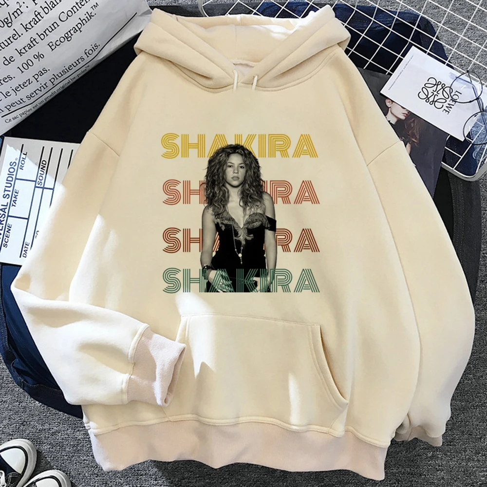 Shakira hoodies women anime graphic 2023 Kawaii pulls women long sleeve top pulls