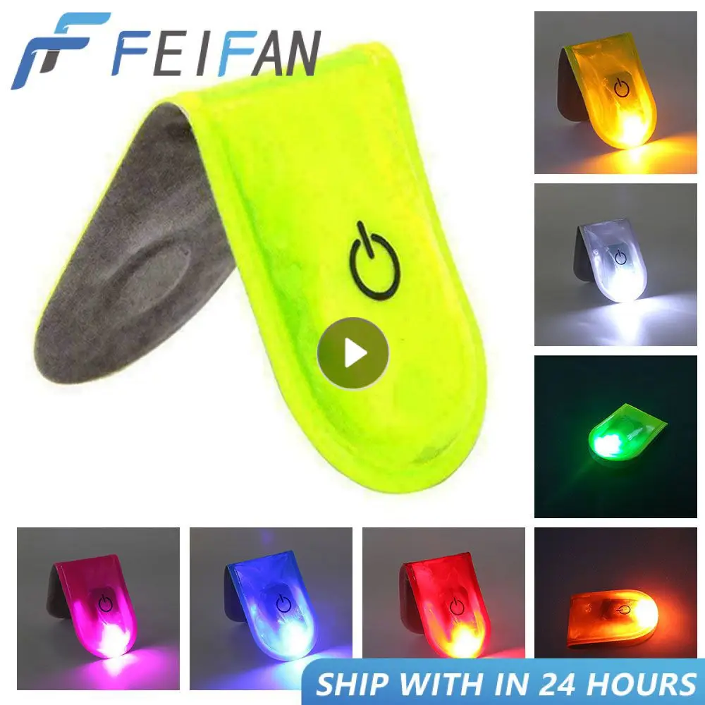 Hot Outdoor Sports Led Safety Light Reflective Magnetic Walking Cycling Bike Clip Lights Running Reflector Running Strobe