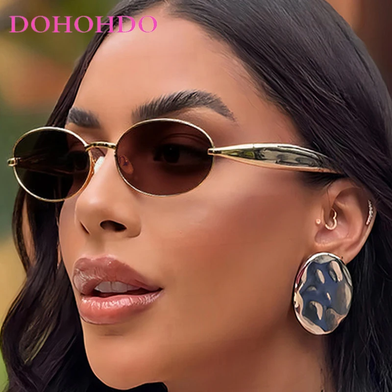 

Vintage Small Oval Punk Metal Sunglasses Women New Personality Steampunk Sunglass Man Driving Travel Eyewear Female UV400 Lentes