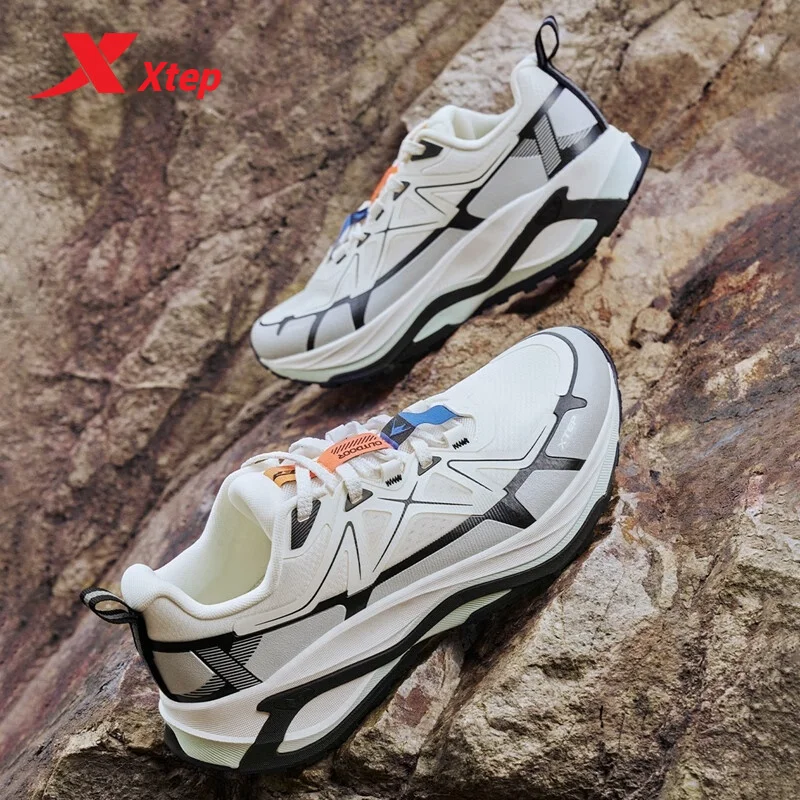 Xtep Steep Mountain Running Shoes For Men 2024 Autumn Comfortable Sports Shoes Cushion Support Breathable Sneakers 876319110007