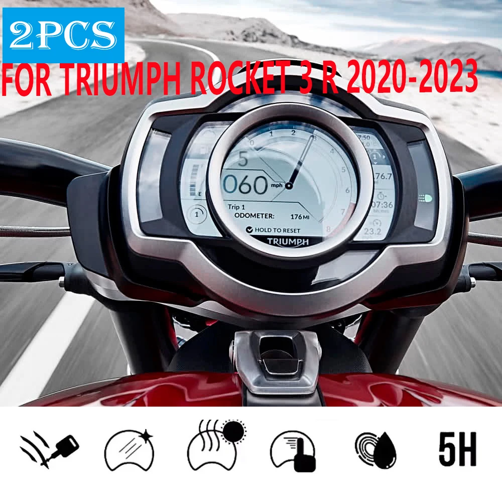 

For Triumph Rocket 3R 3GT Rocket III 3 R 20-23 Motorcycle Accessories Cluster Scratch Protection Film Dashboard Screen Protector