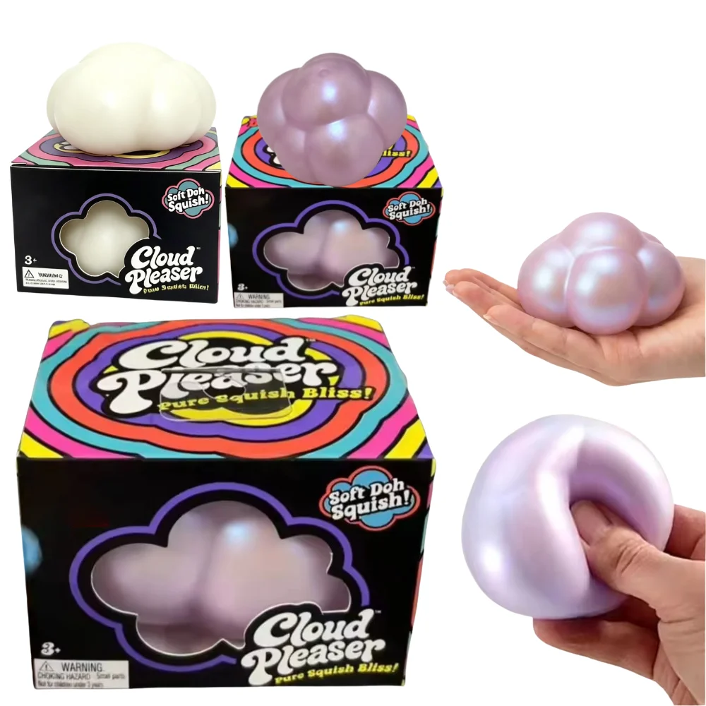 Neues 2026 Schylling Cloud Squishy Fidget-Spielzeug, schnell zurückfedernder Stress-Squeeze-Ball für ADHS, Erwachsene, ASMR, sensorisches Geschenk