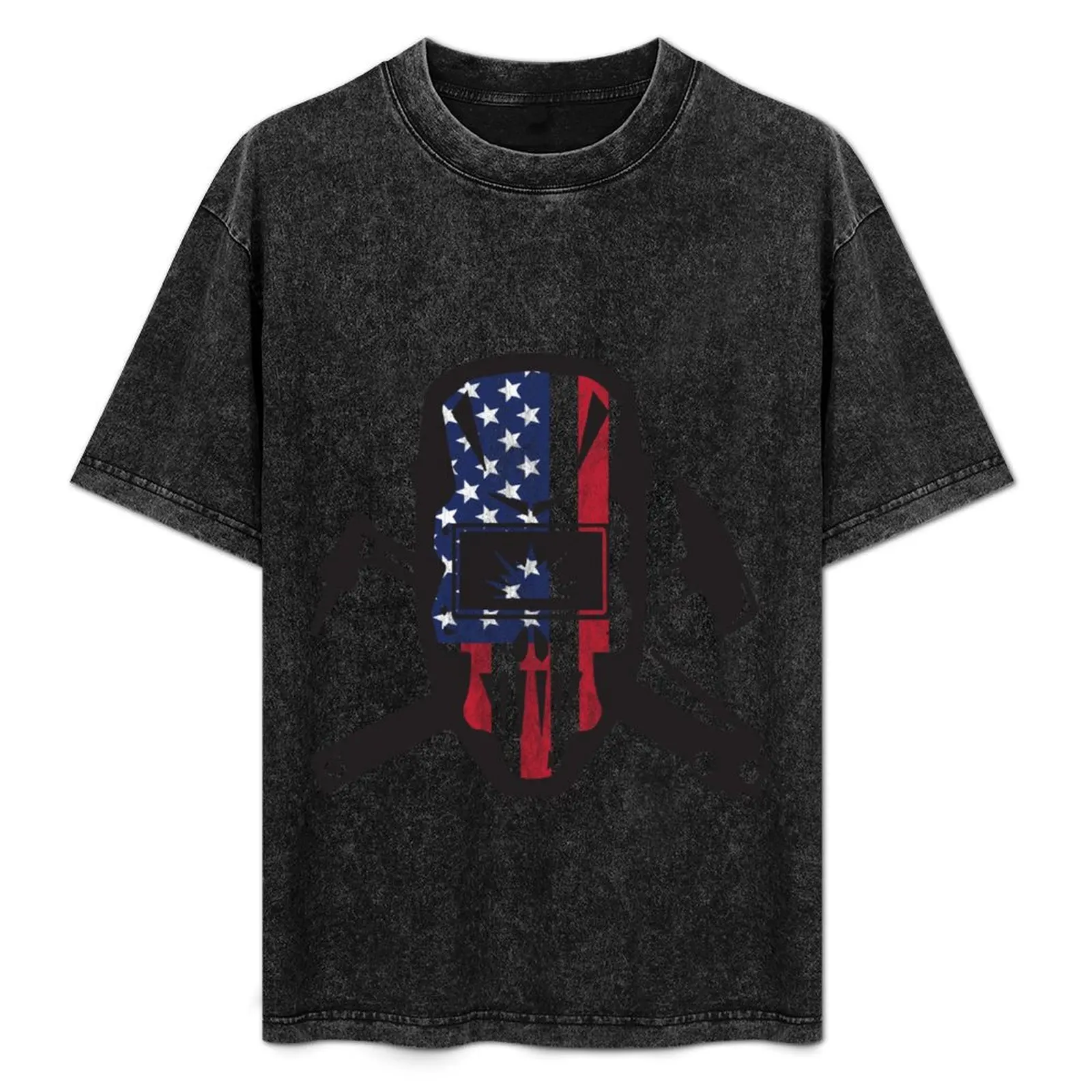 

Welder USA Flag T-Shirt Non-Shrink Basic Cotton T-Shirt