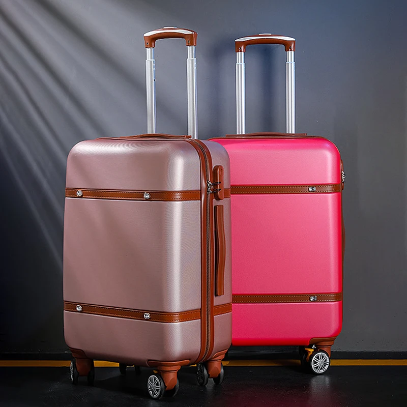 Retro Suitcase Universal Wheel Trolley Box 20 Inch Boarding Case Male Female 24 Inch Password Bag Student Mother Travel Suitcase