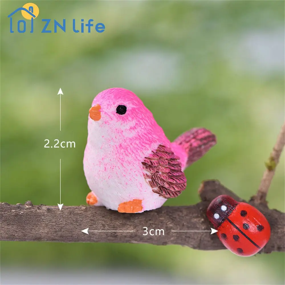 Landscape Portable Cute And Cartoonish Various Styles Are Optional Resin Material Decorations Moss Fine Workmanship The Bird