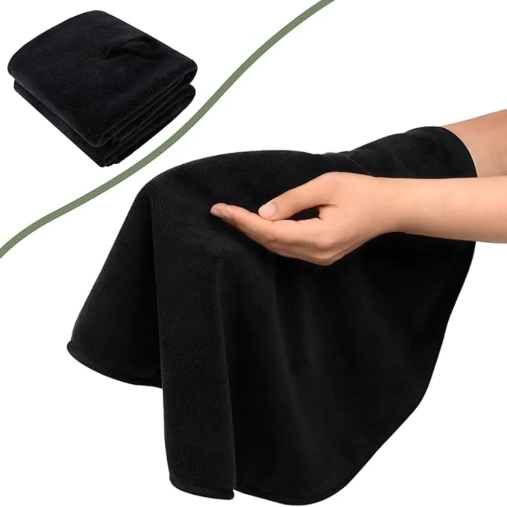 2PCS Handkerchief Super Absorbent Round Kitchen Towel Larg Size Hanging Bath Towel Coral Fleece Soft Cleaning Cloth Restroom