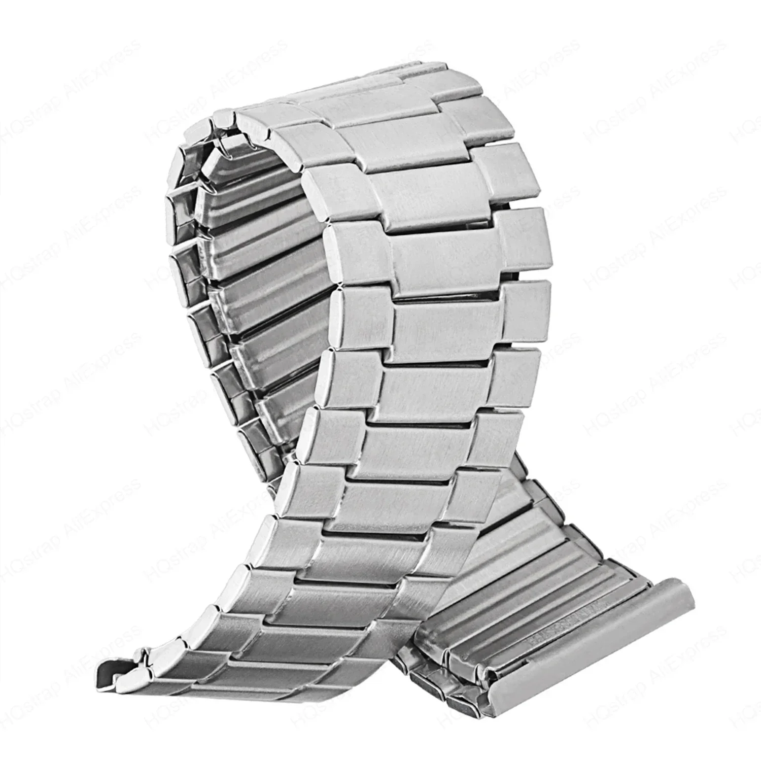 Elastisches Metallarmband für Samsung Galaxy Watch 6 Classic 47 mm 43 mm, Erweiterungs-Edelstahlband für Samsung Watch6 5 4 40 mm 44 mm