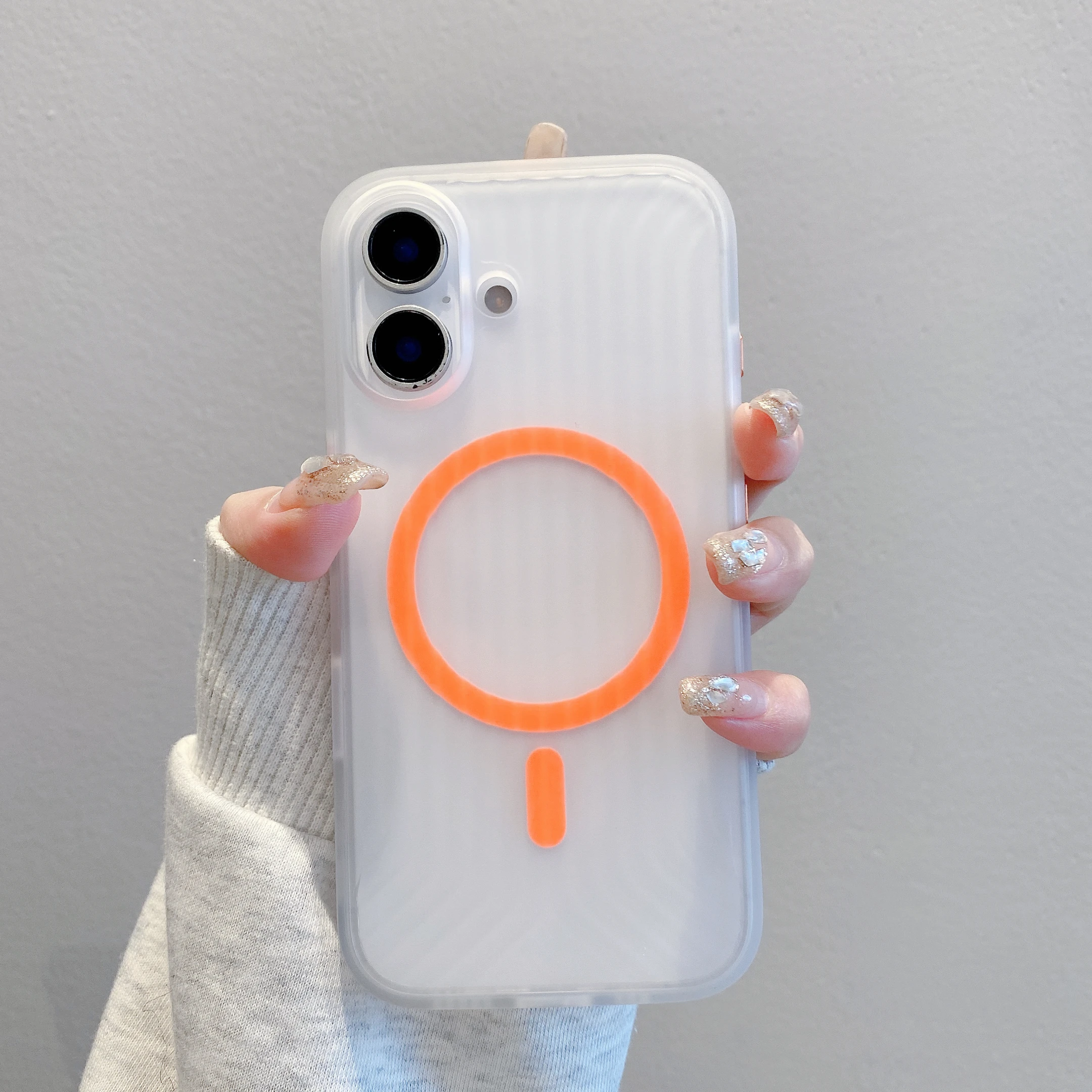 

Noctilucent Magnetic Charging Matte Simplicity & Protective Phone Case For iPhone 16 15 14 13 12 11 Pro Max Plus Cover Protector