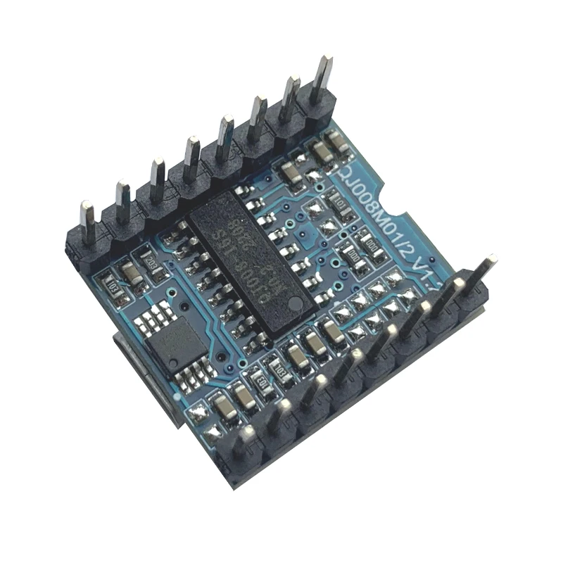 3.3V UART Serial MP3 Decoding Modules, Voice Program Loud Sound TTL Board Support Micro USB Download