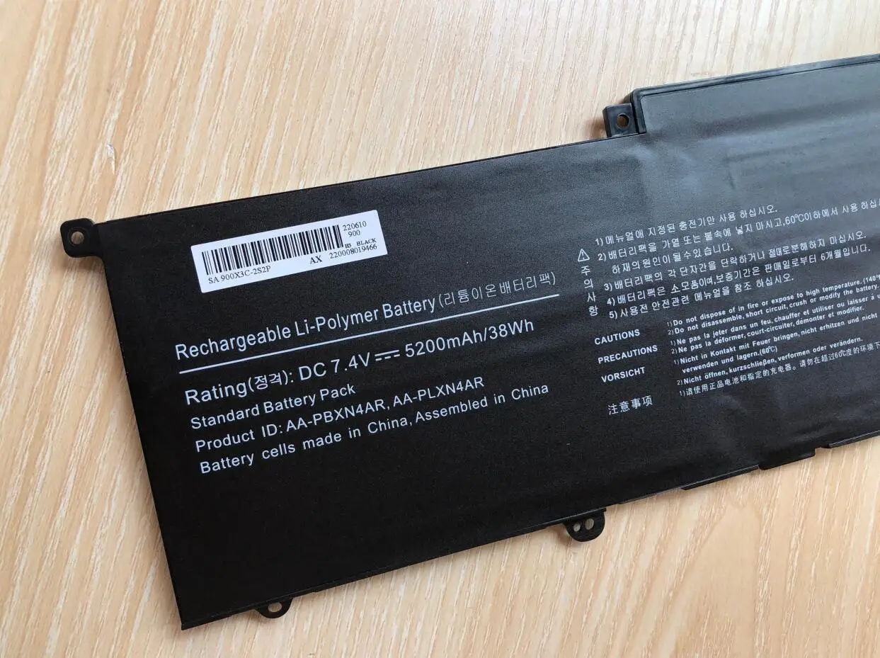 New AA-PLXN4AR Laptop Battery For Samsung 900X3C-A01/A02DE/A04DE/A02EE 900X3D 900X3E NP900X3C-A01CN/A01S NP900X3D/E/G AA-PBXN4AR