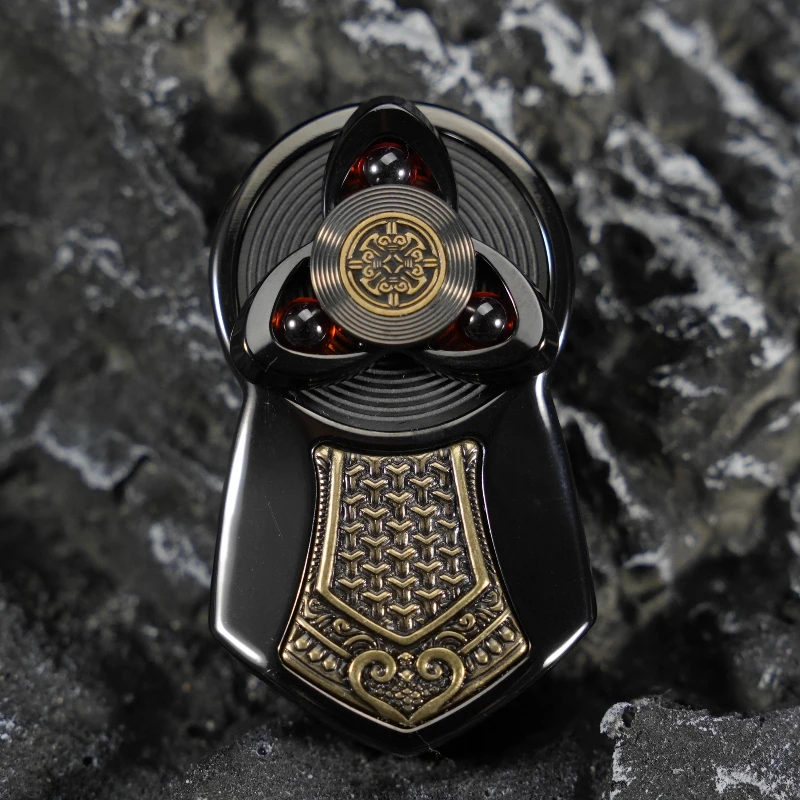 Metal mecânico slider fidget spinner rolo rotativo cartão de impulso magnético edc aliviar o estresse brinquedo sensorial anti ansiedade