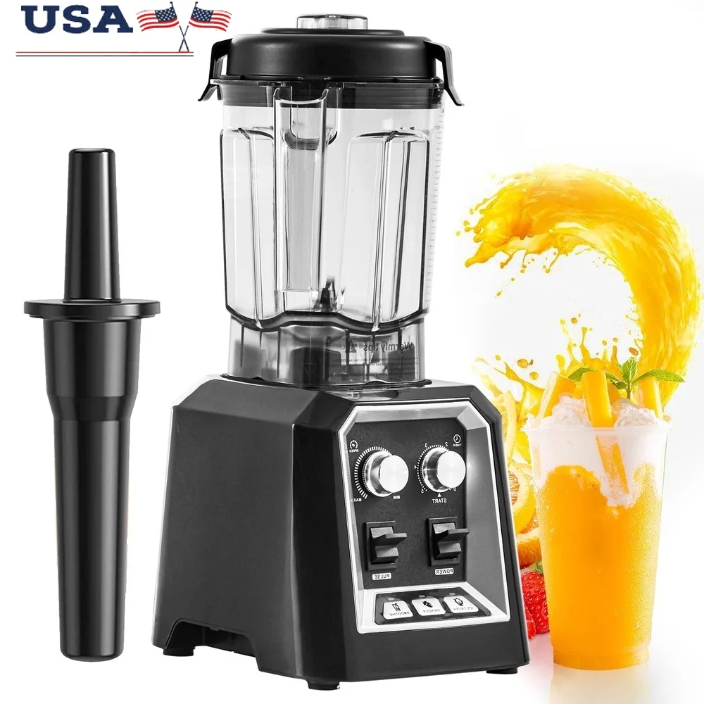 

Commercial Countertop Blender 68oz Multi-functional Juicer Smoothie Maker High Power 2200W Easy Clean Adjustable Speed Perfect