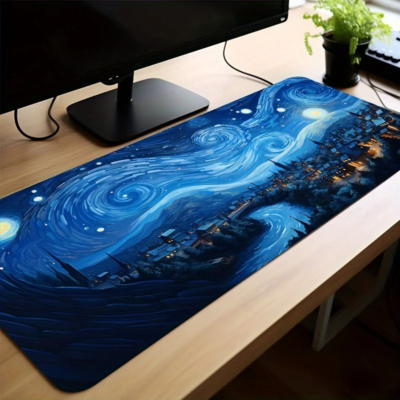 Night Starry Sky Space  Mouse Pad Gamer Computer Large Mousepad XL Mouse Mat Keyboard Pad Soft Natural Rubber Anti-slip Carpet O