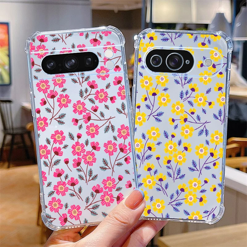 Przezroczyste etui na telefon P ixel 8 Flowering Season dla Google Pixel 8Pro 8 6Pro 9Pro 9ProXL 9 7 7Pro 6 7A 8A 6A Cover