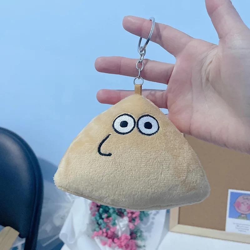 10cm Hot Game My Pet Alien Pou Plush Doll Keychain Furdiburb Emotion Alien Plushie Stuffed Animal Pou Dolls Toy For Kids Gift